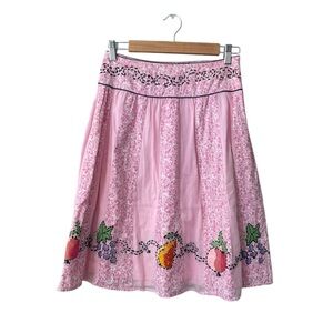 Persaman New York Embroidered Floral Mini Skirt